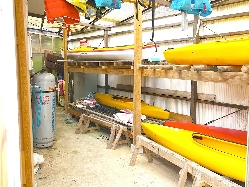カヌー置き場