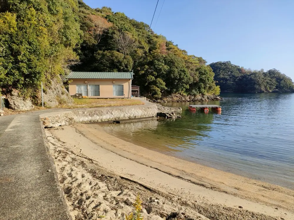 プライベートビーチかのような隔離された空間